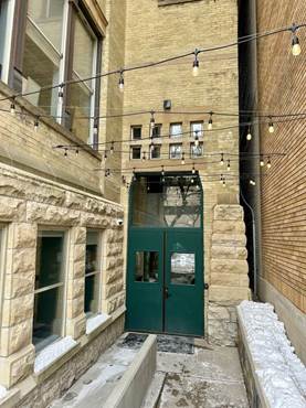 Street entrance to Discourse Coffee